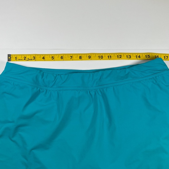 Lands’ End Teal Blue Swim Skirt Sz 14 - Picture 7 of 7